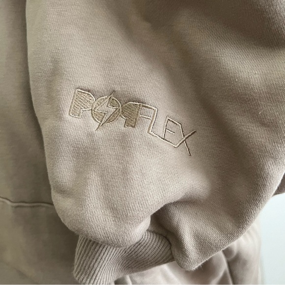 POPFLEX | Taupe Zip Cloud Hoodie | S/M - Picture 9 of 12